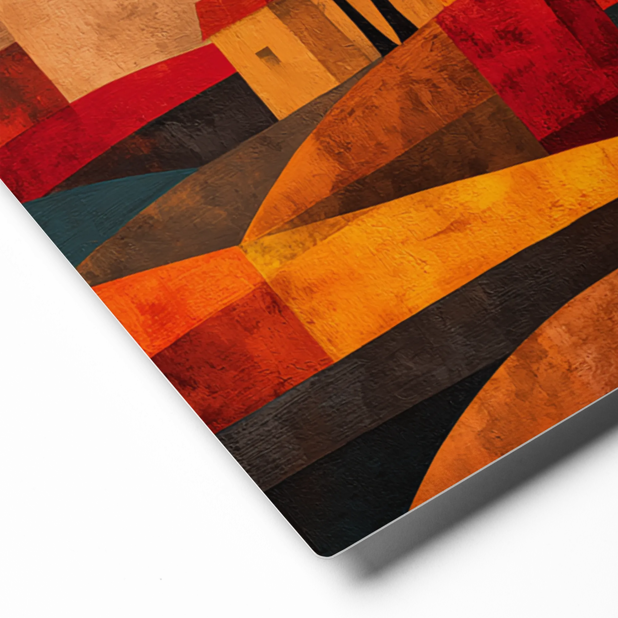 Red Autumn Valley 
 Canvas with Black Frame