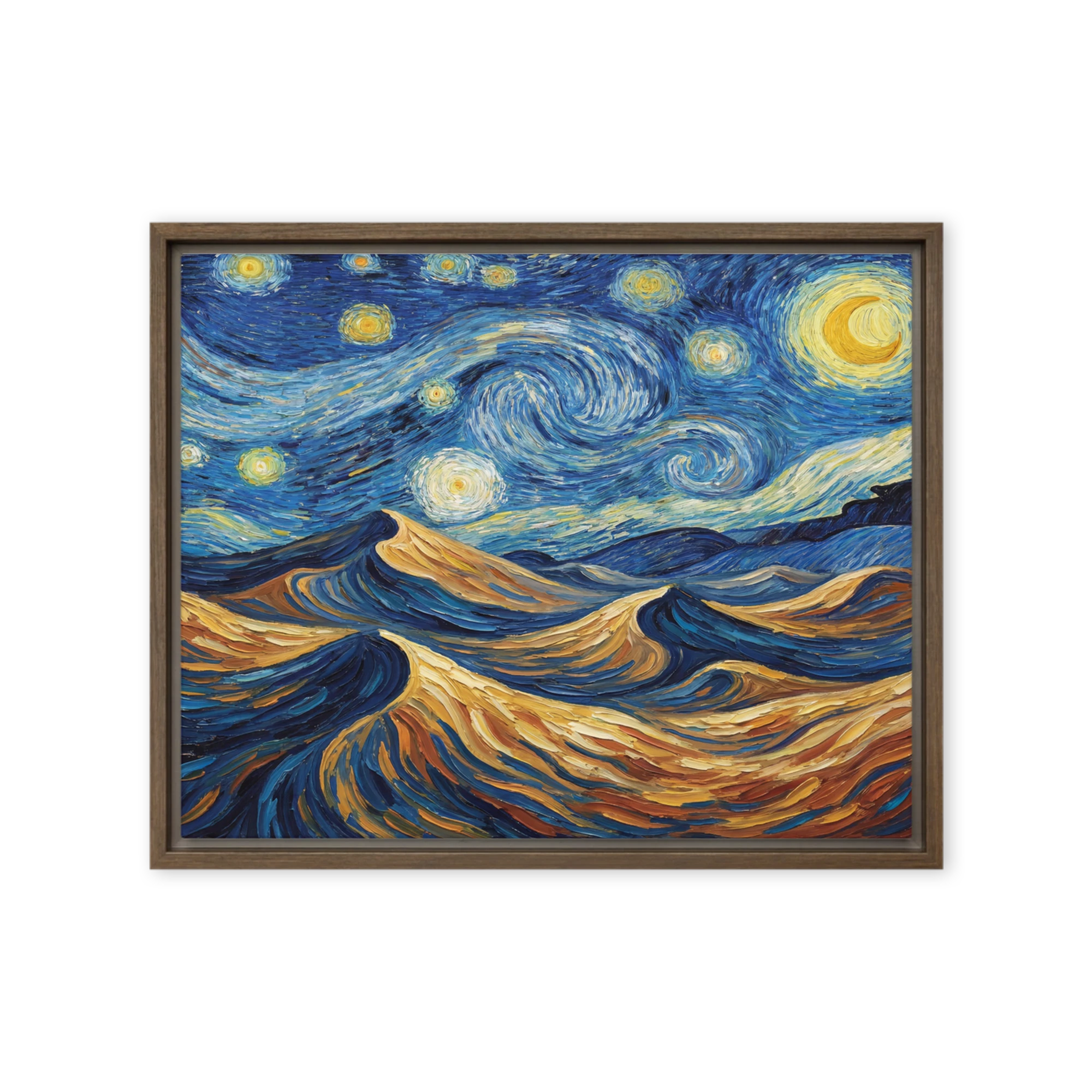Starry Dunes Landscape | Art Print