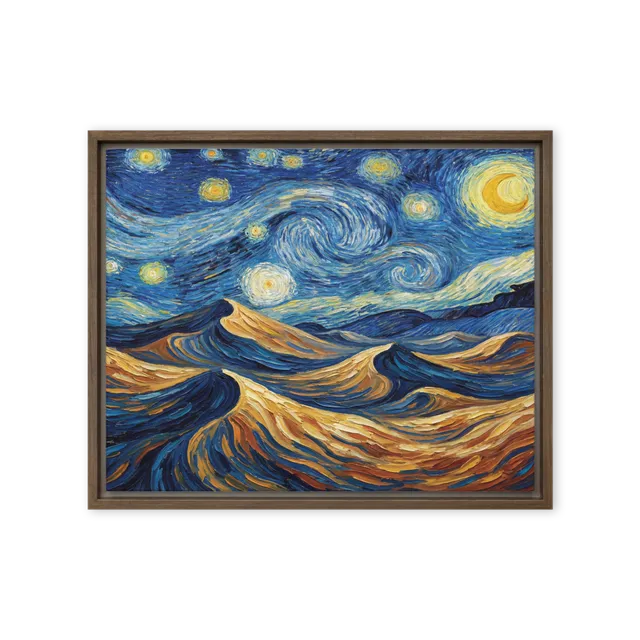 Starry Dunes Landscape | Art Print