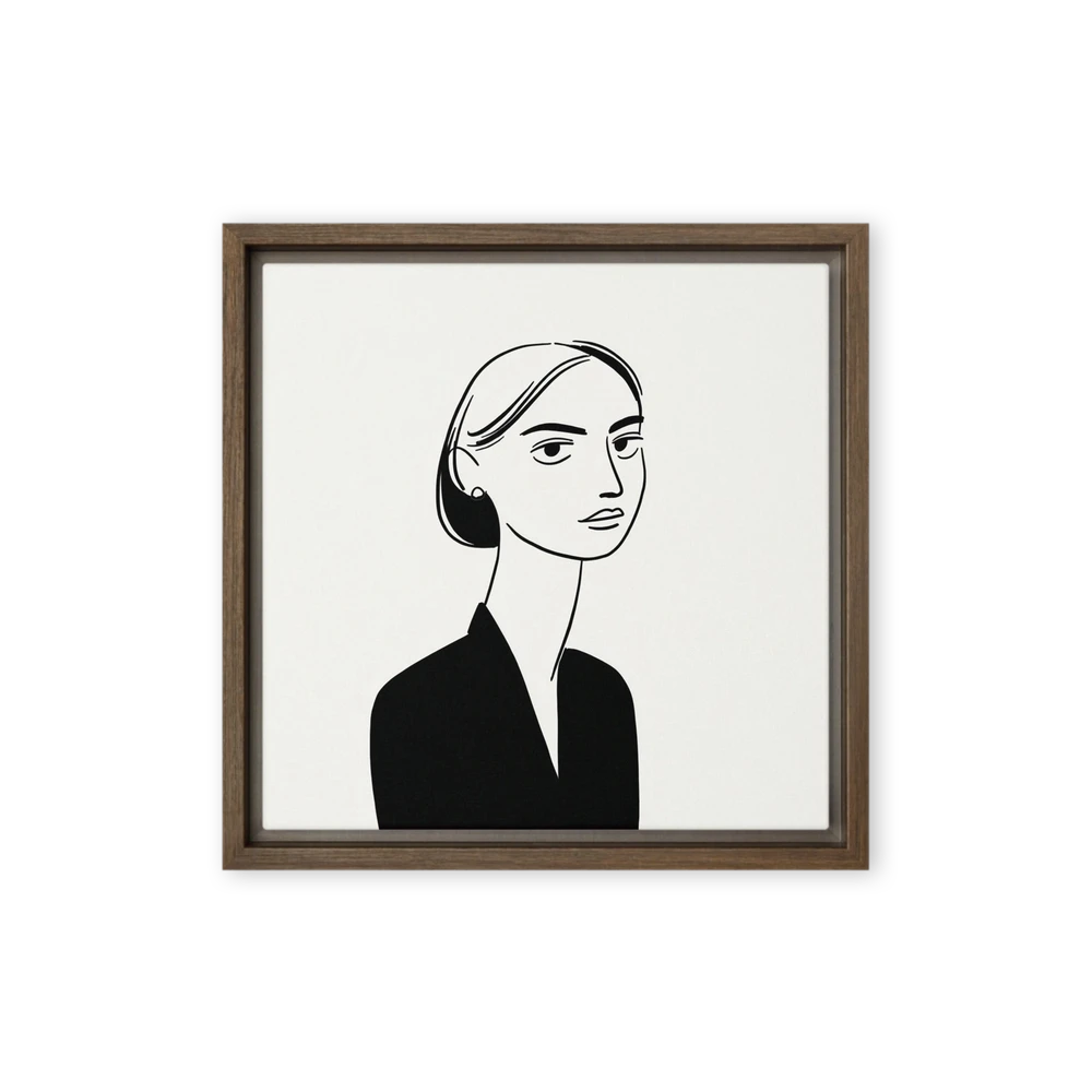Minimalist Woman Portrait | Art Print