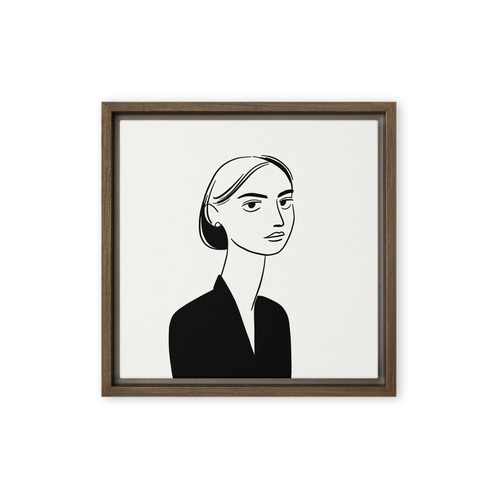 Minimalist Woman Portrait