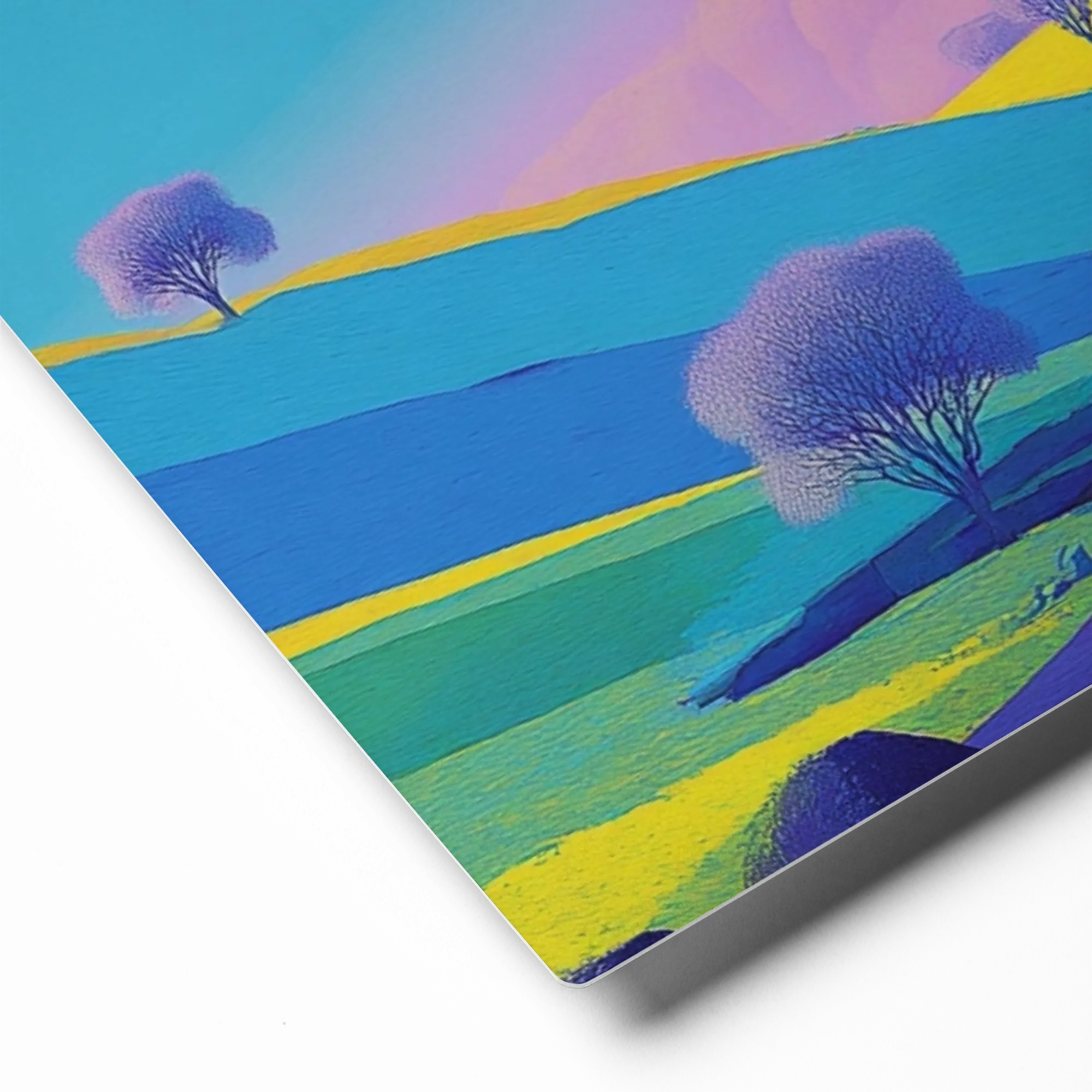 Pastel Valley Sanctuary 
 Canvas | 8″x 8″