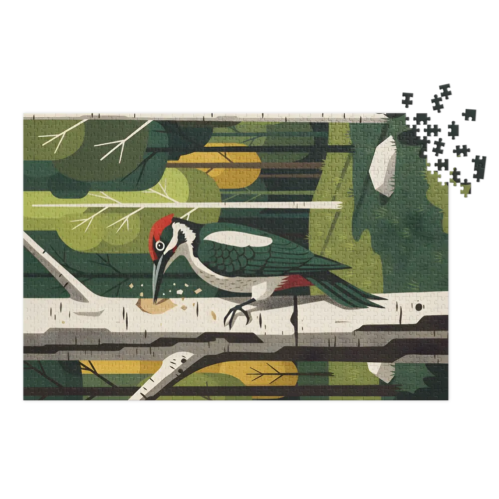 Birchwood Woodpecker | Jigsaw Puzzles