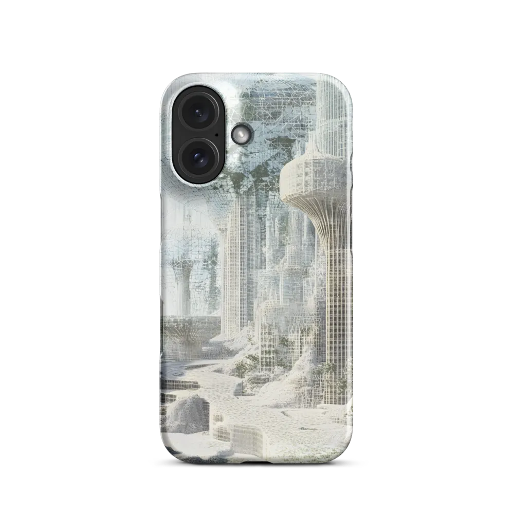 Ethereal Wireframe Cityscape 
 iPhone 16 Pro Max | Tough Case