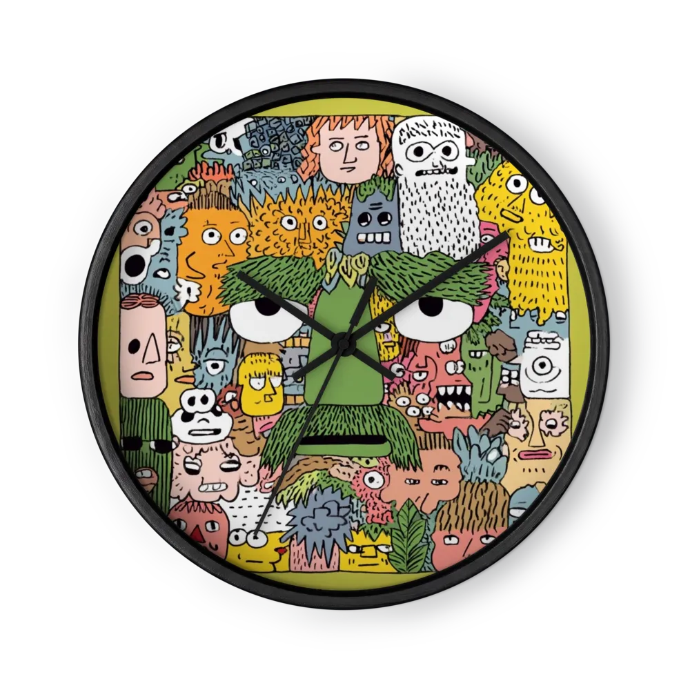 Faces in the Crowd | Wall Clock