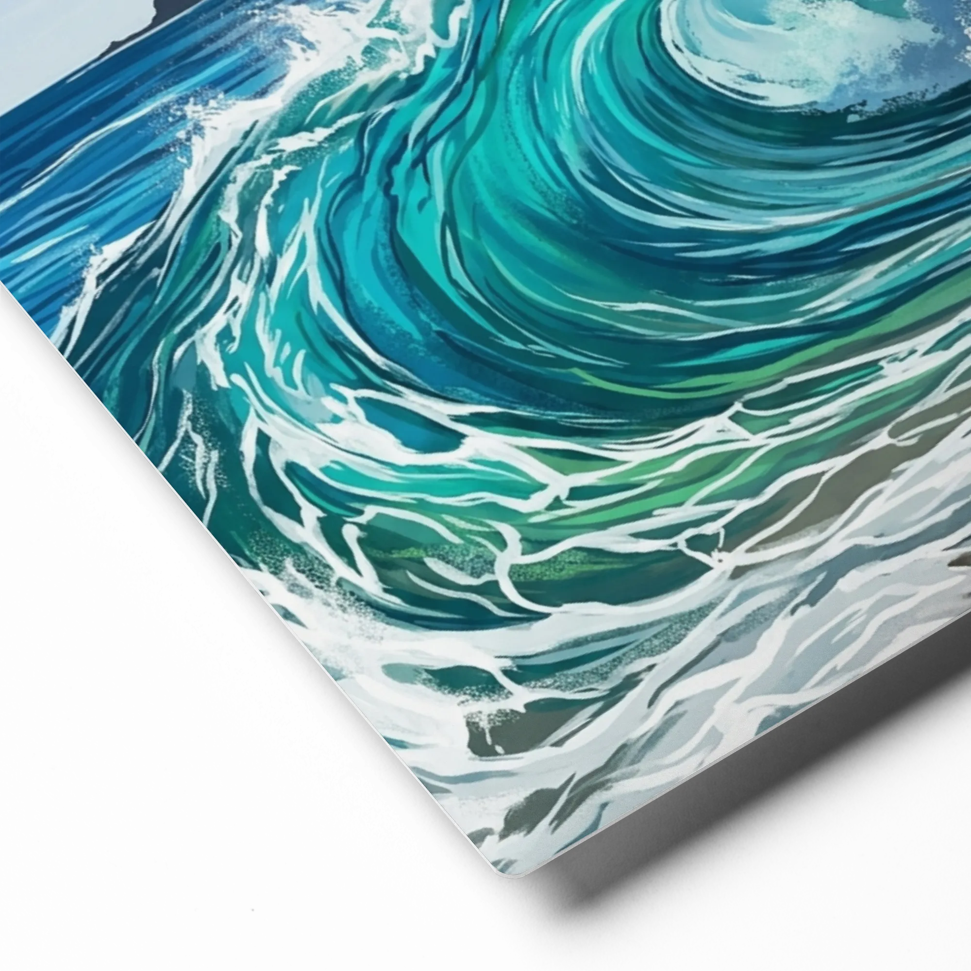 Coastal Wave Art 
 Metal Print | 20″x 30″