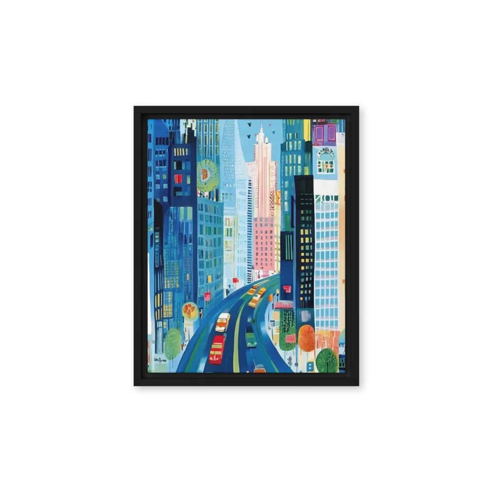 Urban Avenue 
 Poster with White Frame | 12″x 12″