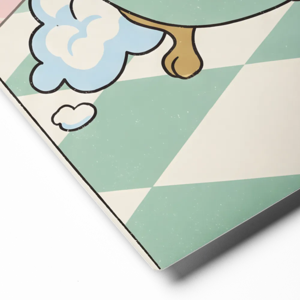 Pastel Bath Scene | Art Print