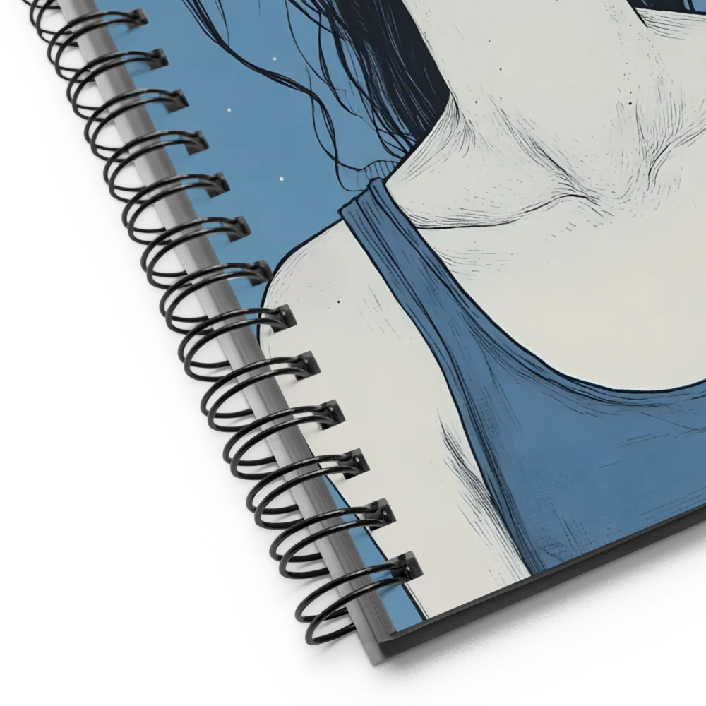 Gazing into Blue 
 Spiral Notebook | 140 pages