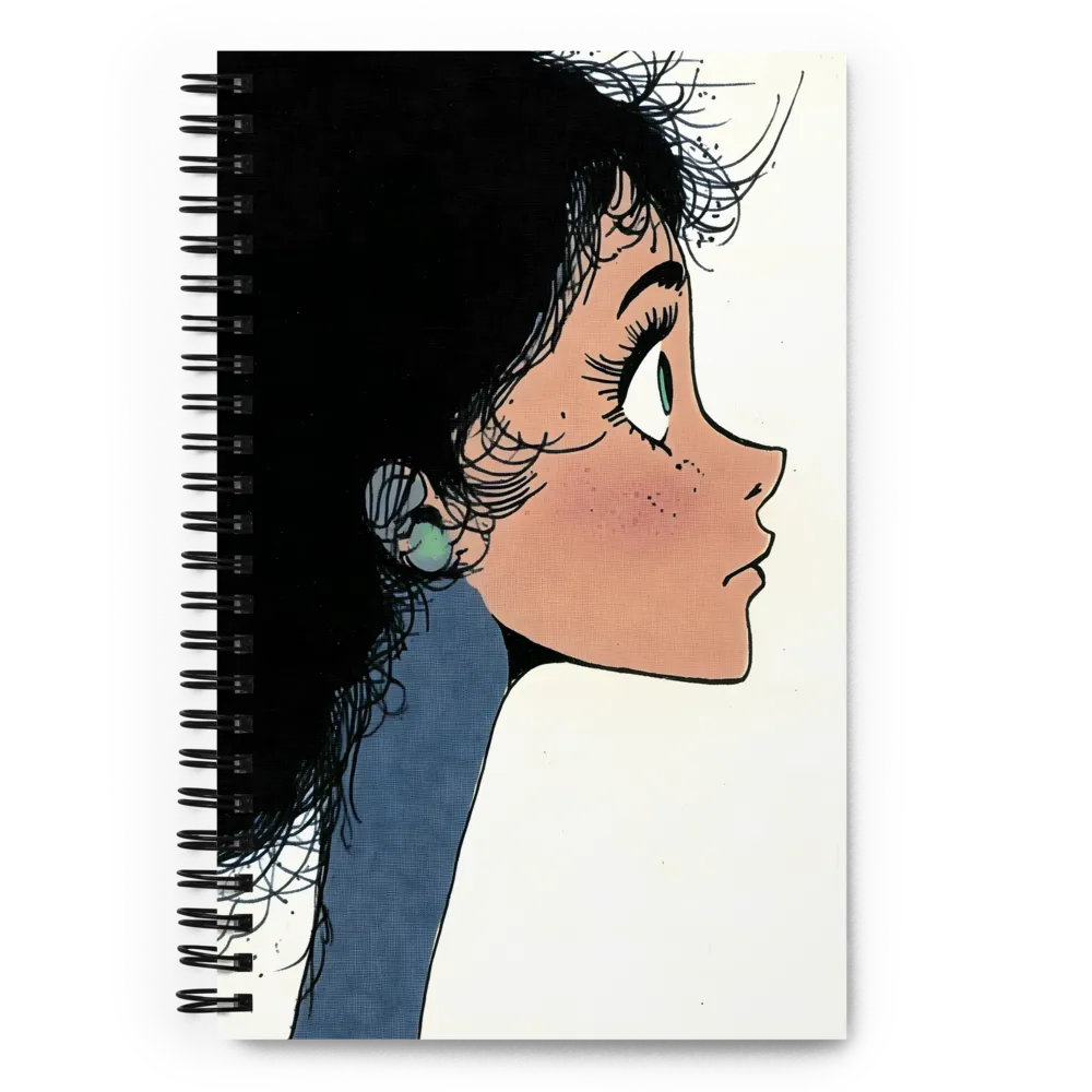 Girl in Profile 
 Spiral Notebook | 140 pages