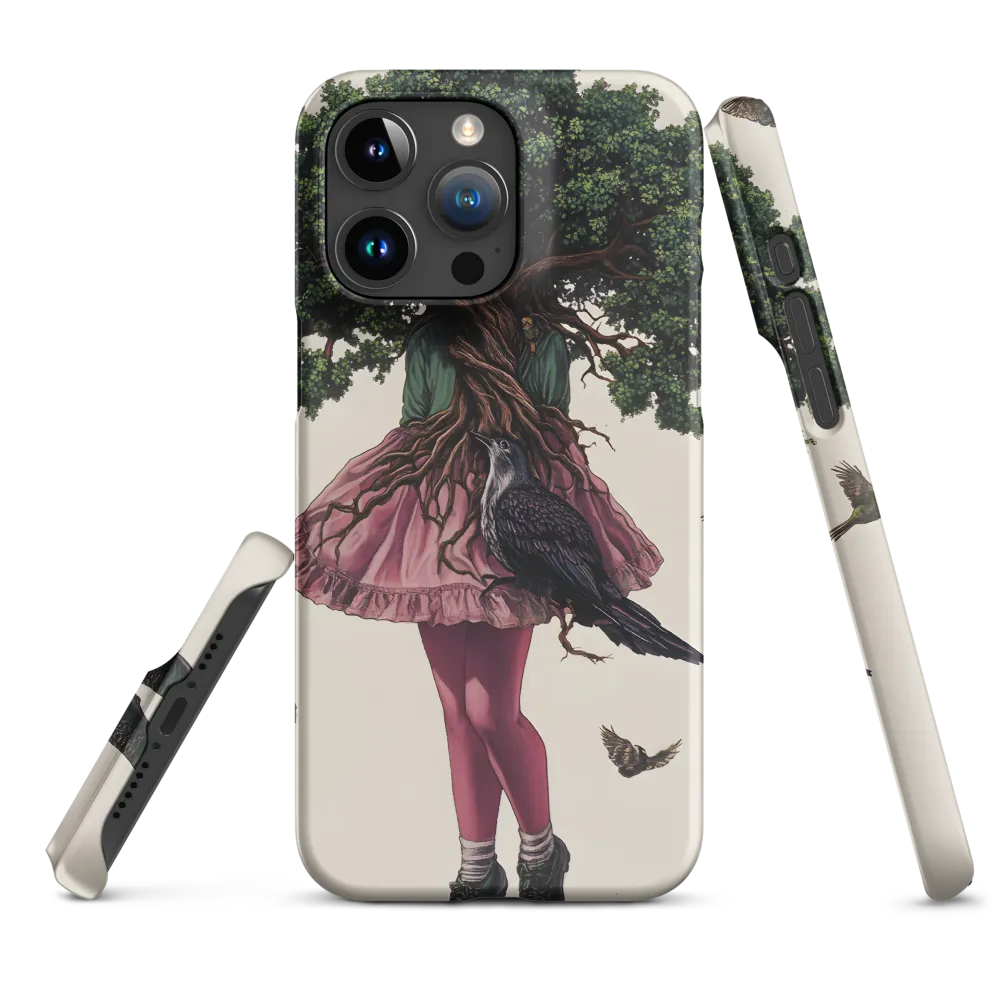 Surreal Girl with Tree and Birds | Phone Case