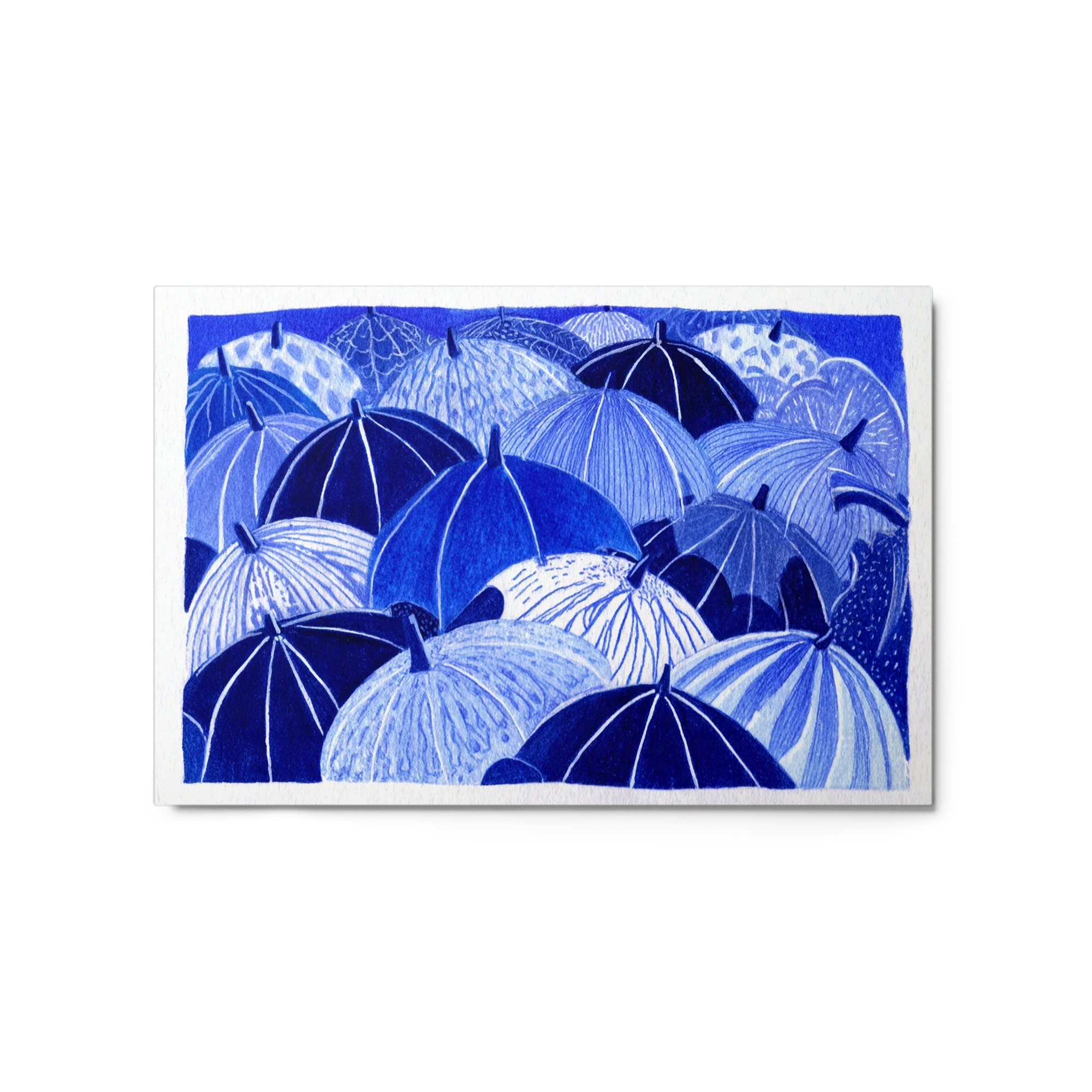 Sea of Blue Umbrellas