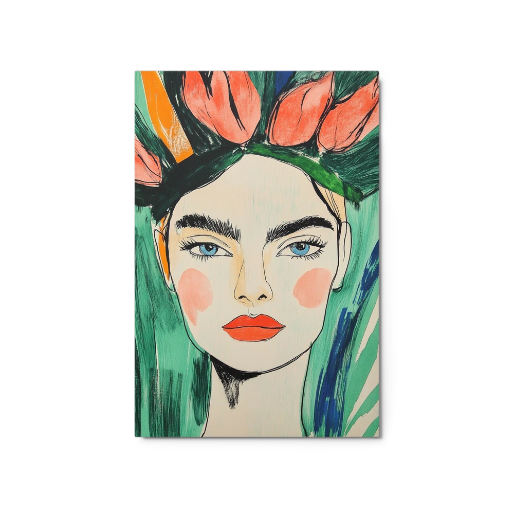 Stylized Floral Portrait | Art Print