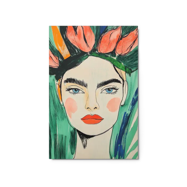 Stylized Floral Portrait | Art Print