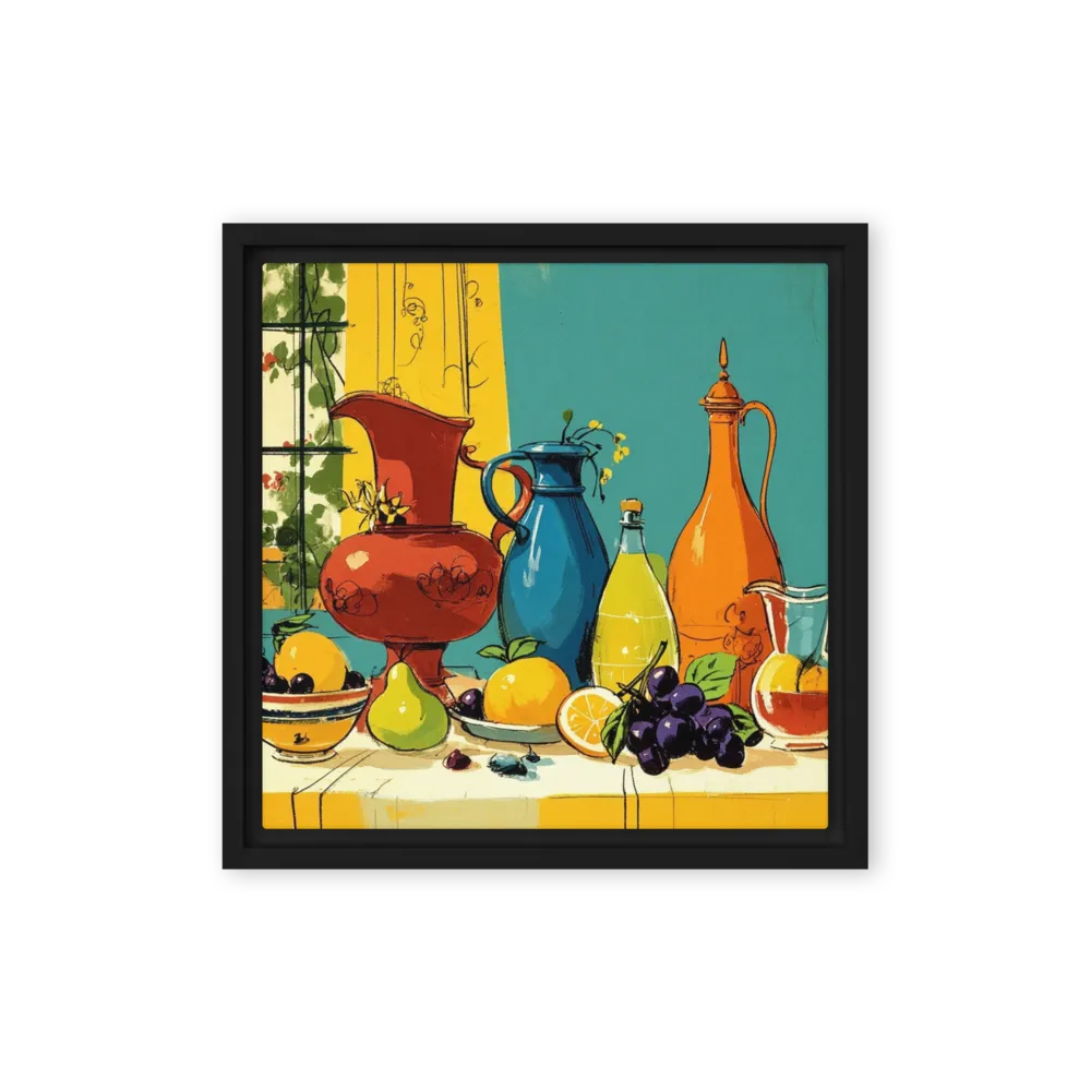 Mid-Century Pitchers and Fruit Still Life | Art Print