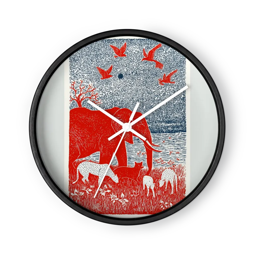 Red Elephant and Night Sky