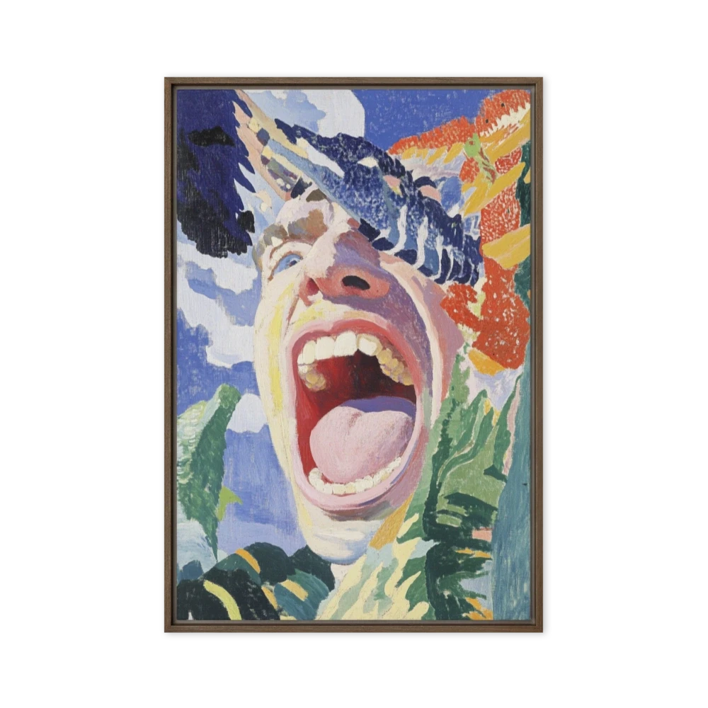 Expressive Portrait with Dramatic Facial Expression