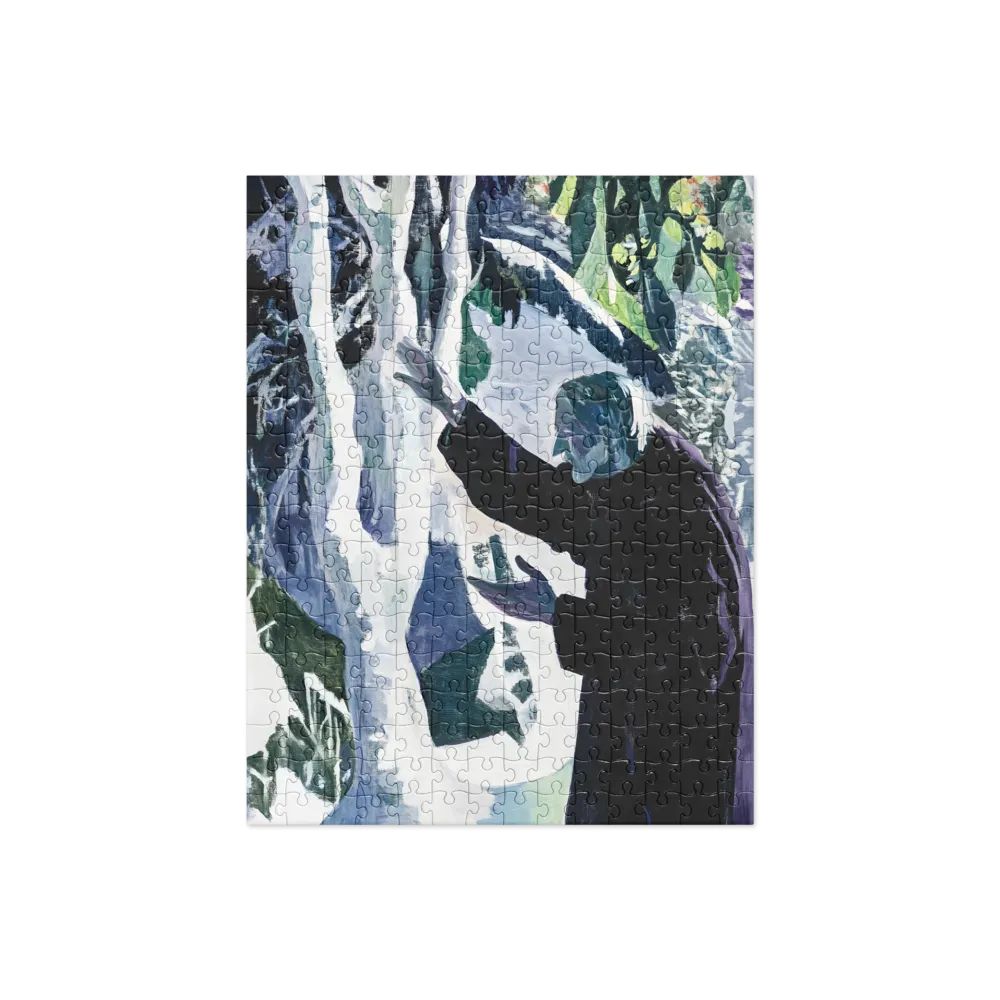 Solitary Figure in Expressive Landscape 
 Jigsaw Puzzle
