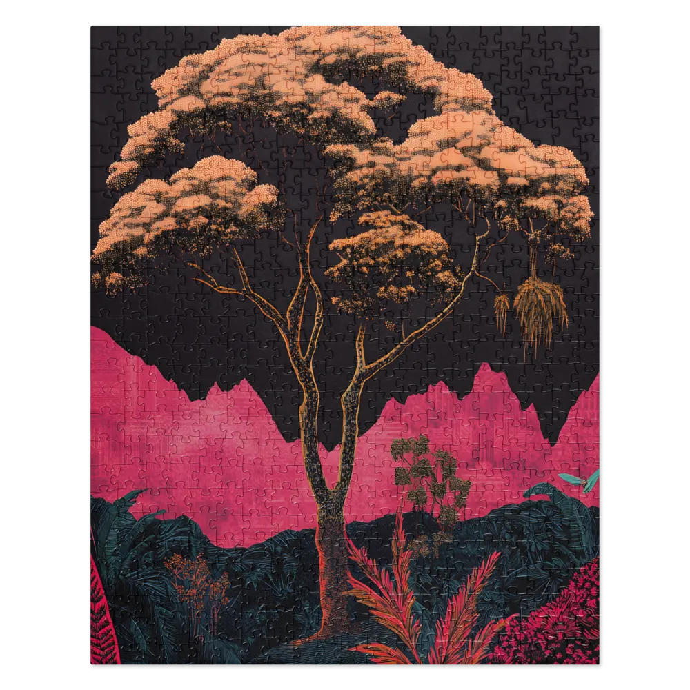 Night Jungle Canopy 
 Jigsaw Puzzle
