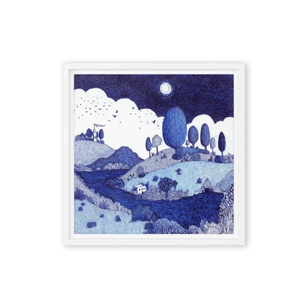 Nightfall River Valley | Art Print