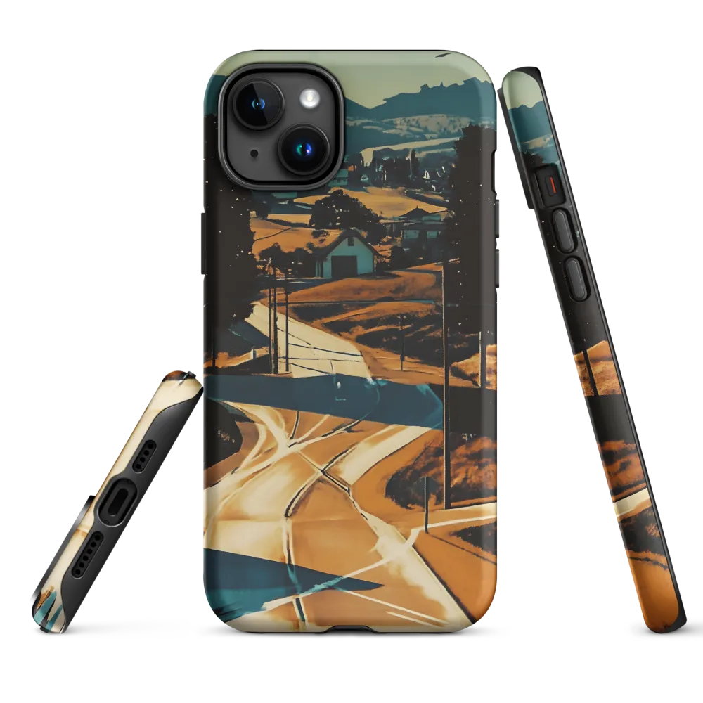 Surreal Winding Road Landscape | Phone Case