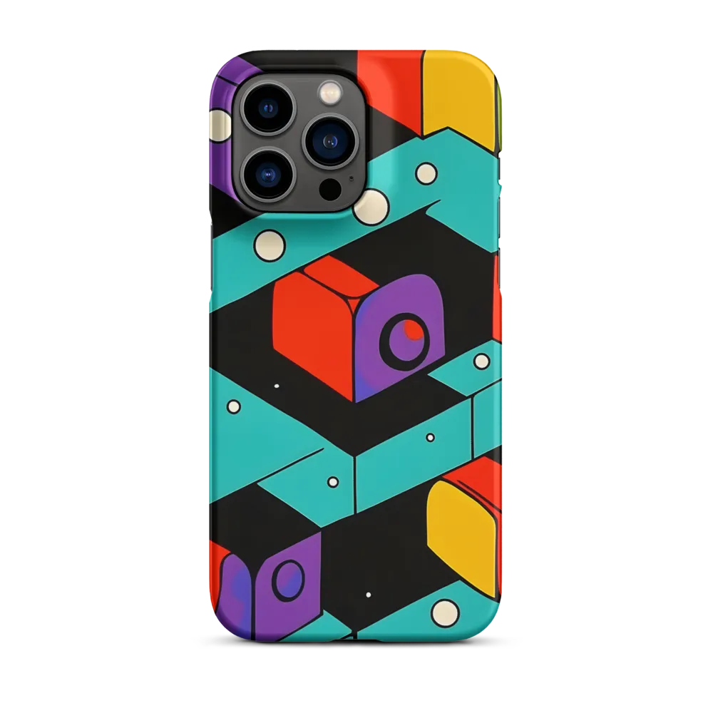 Geometric Abstract Blocks Design | Phone Case