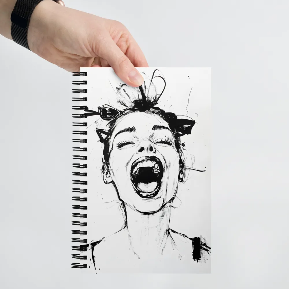 Ecstatic Ink Portrait 
 Spiral Notebook | 140 pages