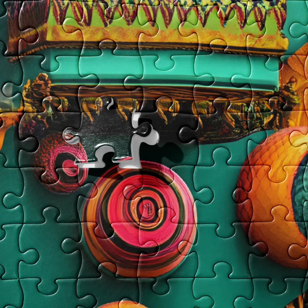 Dreamlike Cityscape Abstract 
 Jigsaw Puzzle
