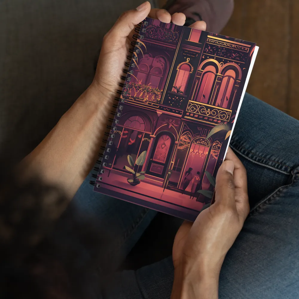 Nightfall in the Urban Oasis 
 Spiral Notebook | 140 pages