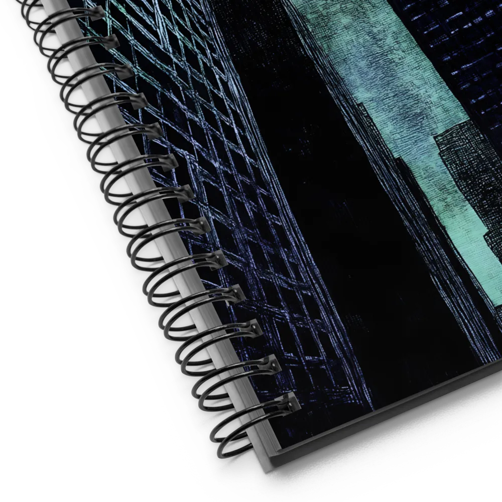 Lunar Cityscape 
 Spiral Notebook | 140 pages