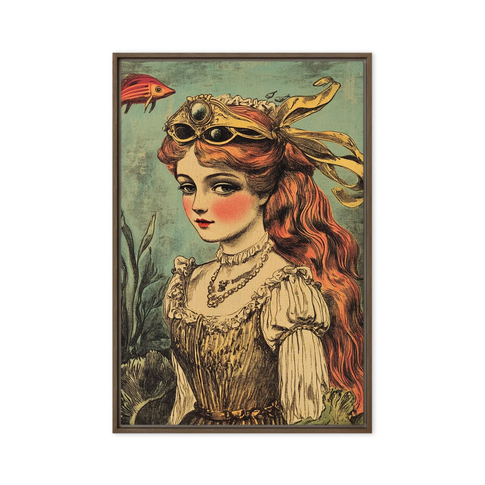 Fantastical Art Nouveau Portrait | Art Print