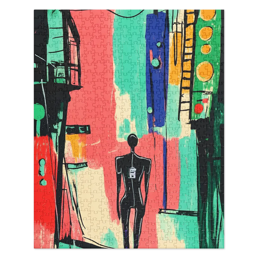 Urban Solitude in Color 
 Jigsaw Puzzle in Tin Box