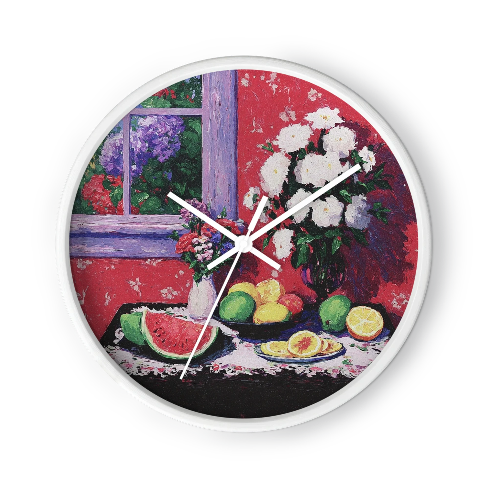 Still Life with Watermelon and Flowers