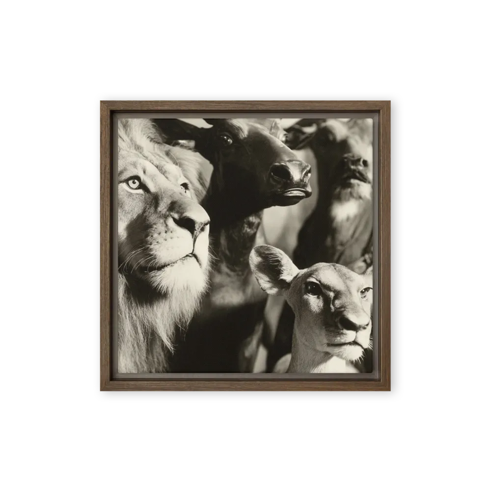 Savanna Assembly 
 Canvas | 8″x 8″