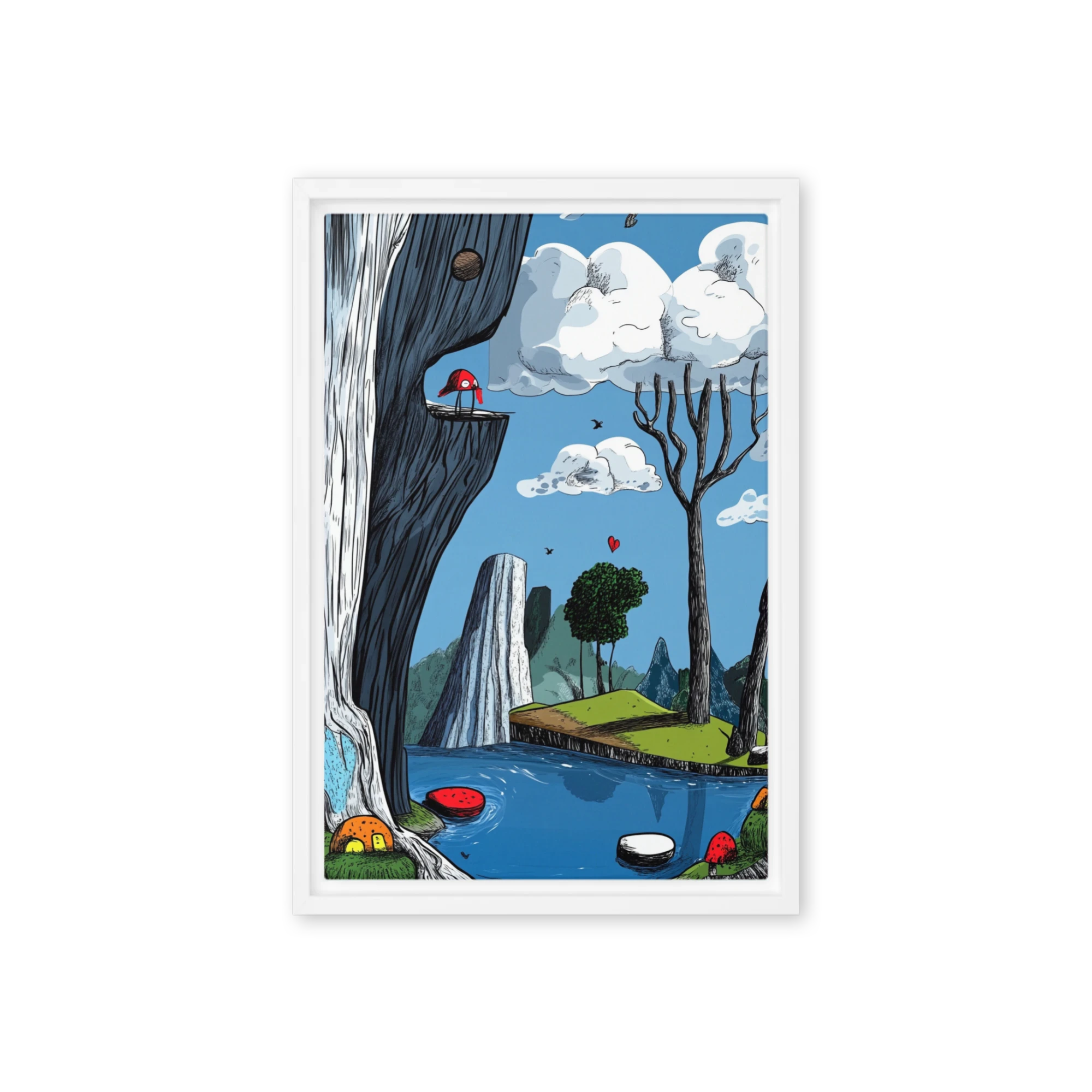 Cliffside Wanderer's Dream | Art Print