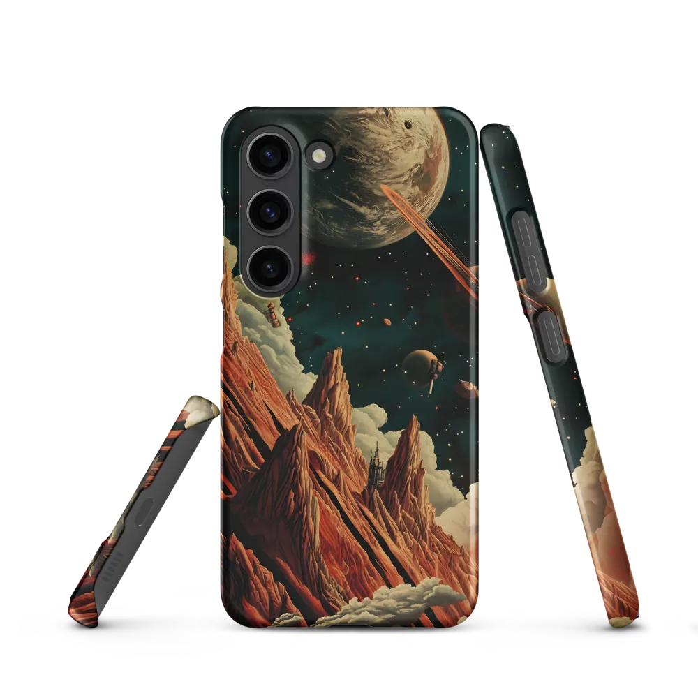 Surreal Space Landscape with Planets | Phone Case