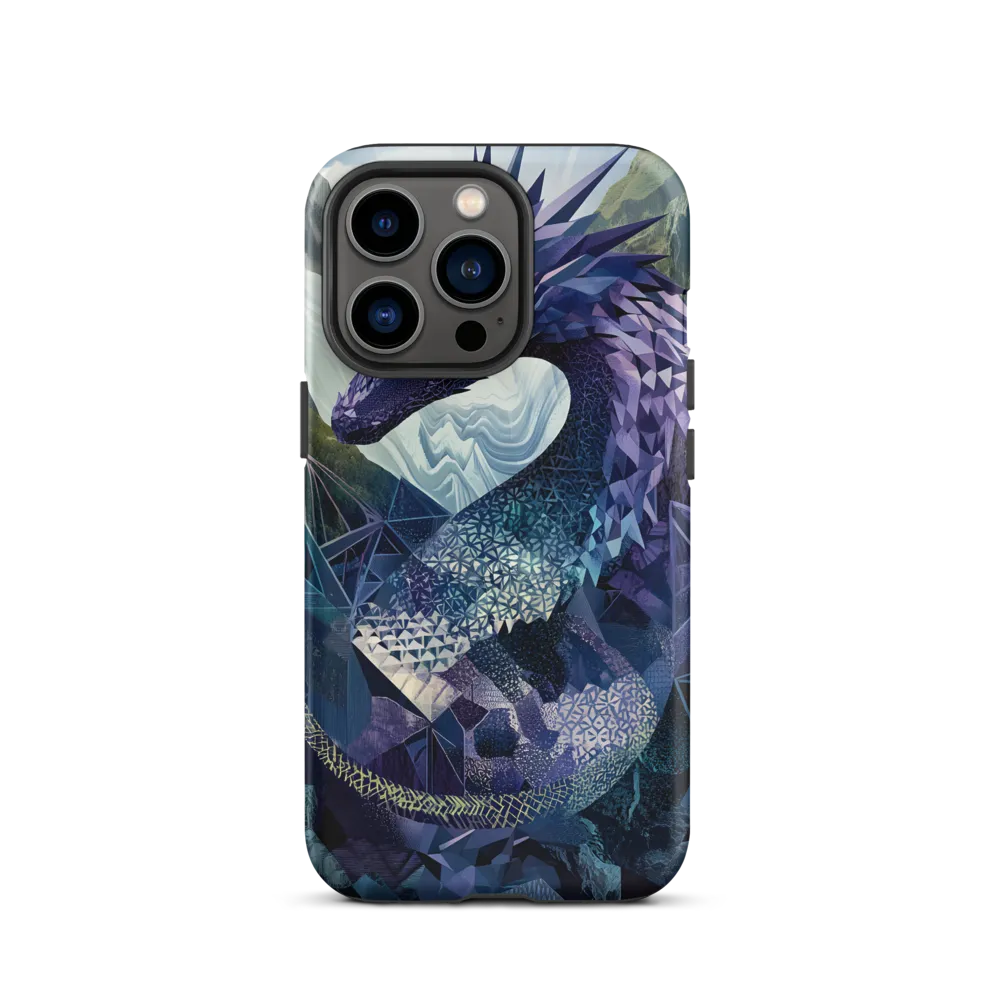 Low Poly Dragon in Mountain Landscape | Phone Case