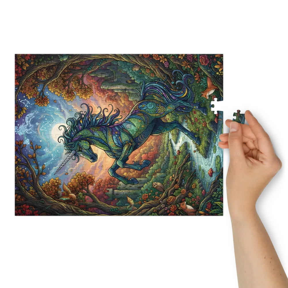 Moonlit Unicorn | Jigsaw Puzzles