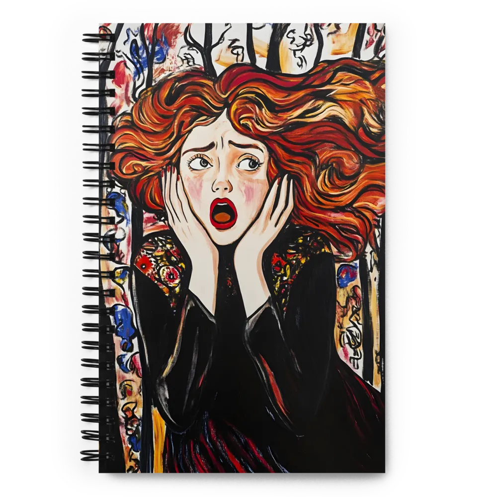The Scream of the Woman 
 Spiral Notebook | 140 pages