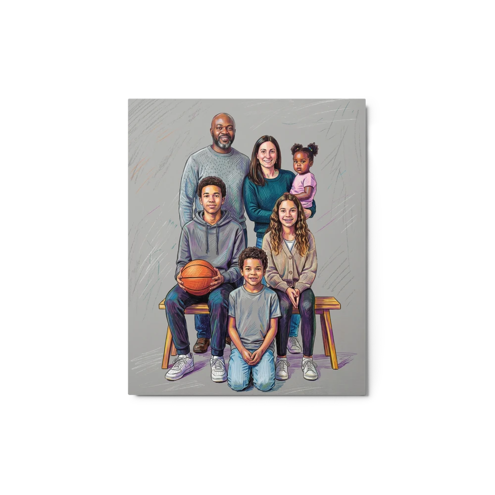 Family Portrait — Colored Pencil
