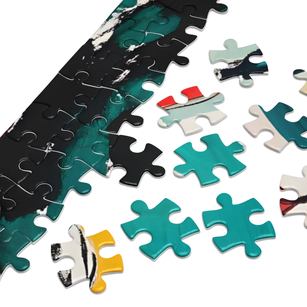 Expressive Pop Art Portrait 
 Jigsaw Puzzle in Tin Box
