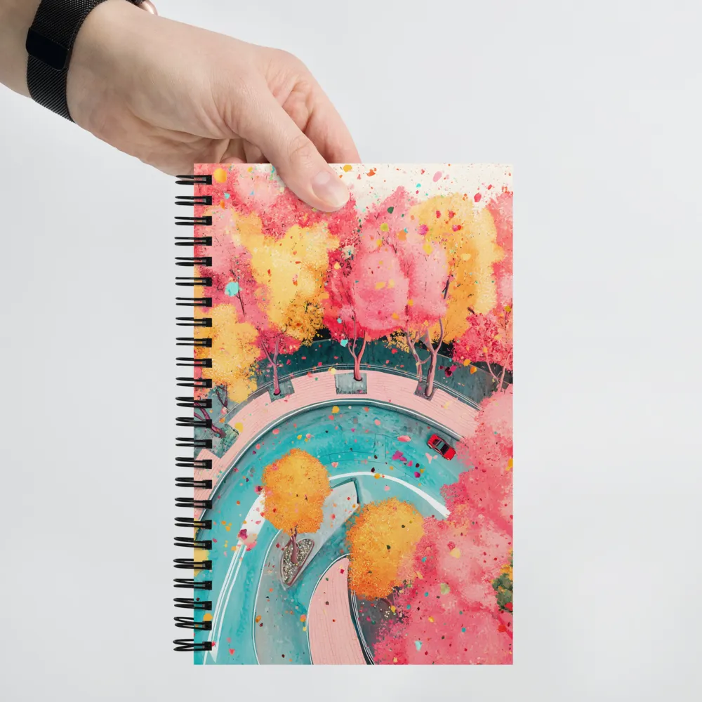 Autumnal City Drive 
 Spiral Notebook | 140 pages