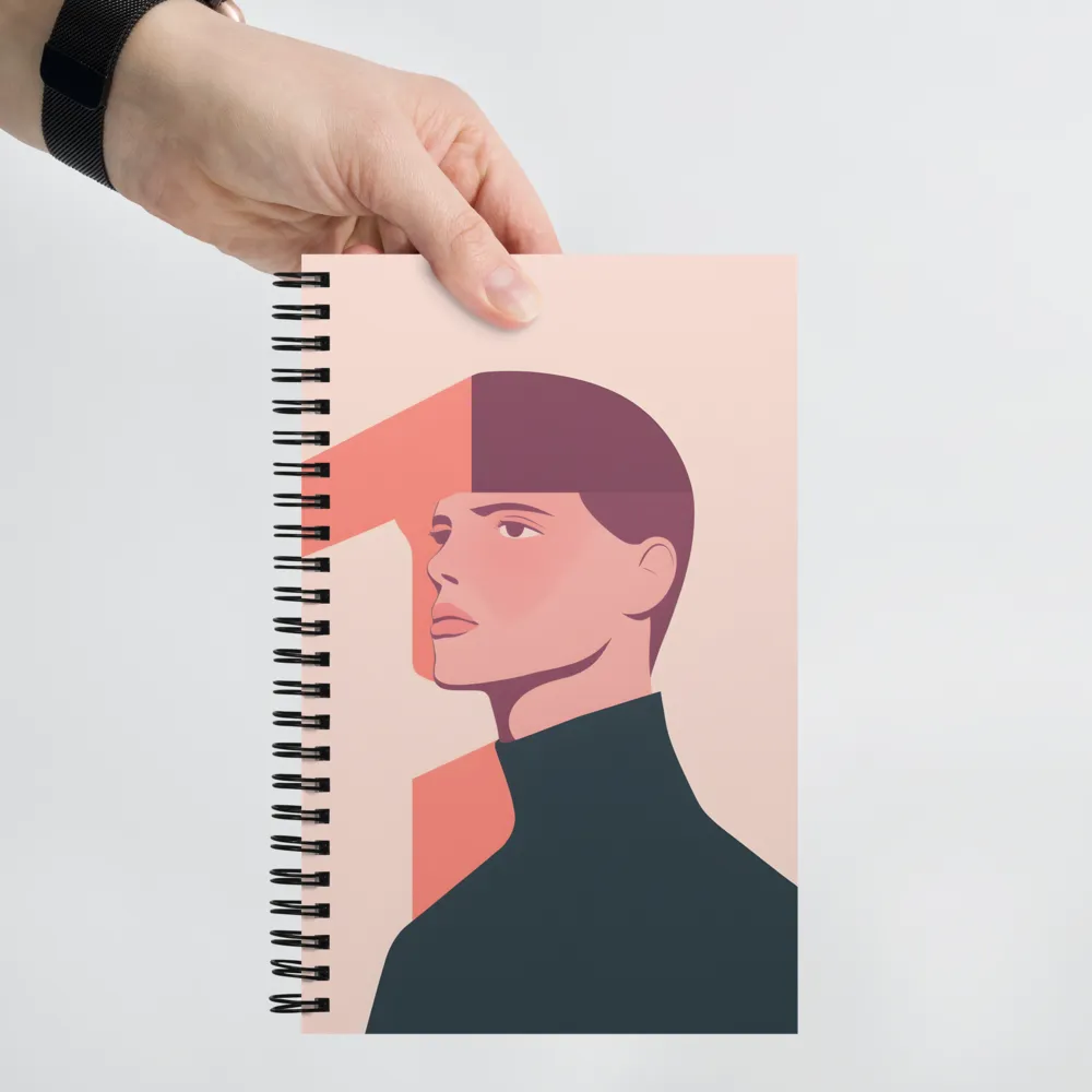 Contemplative Profile 
 Spiral Notebook | 140 pages