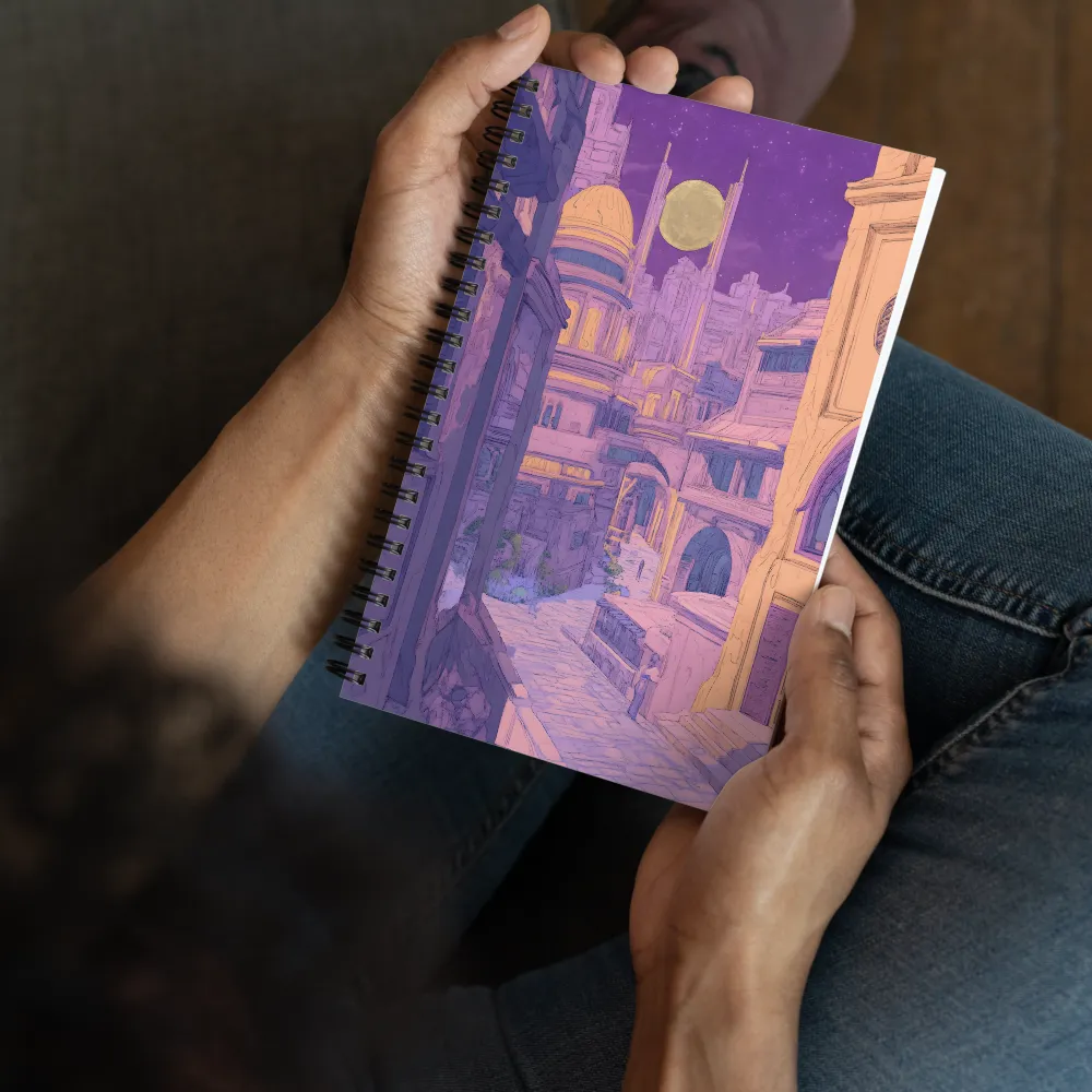 Celestial Metropolis Nightfall 
 Spiral Notebook | 140 pages