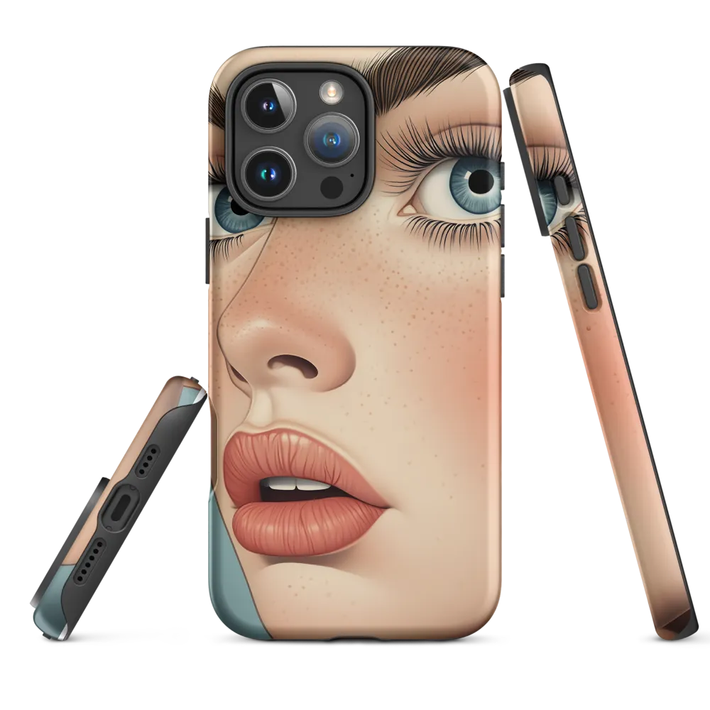 Close-Up Female Portrait Illustration