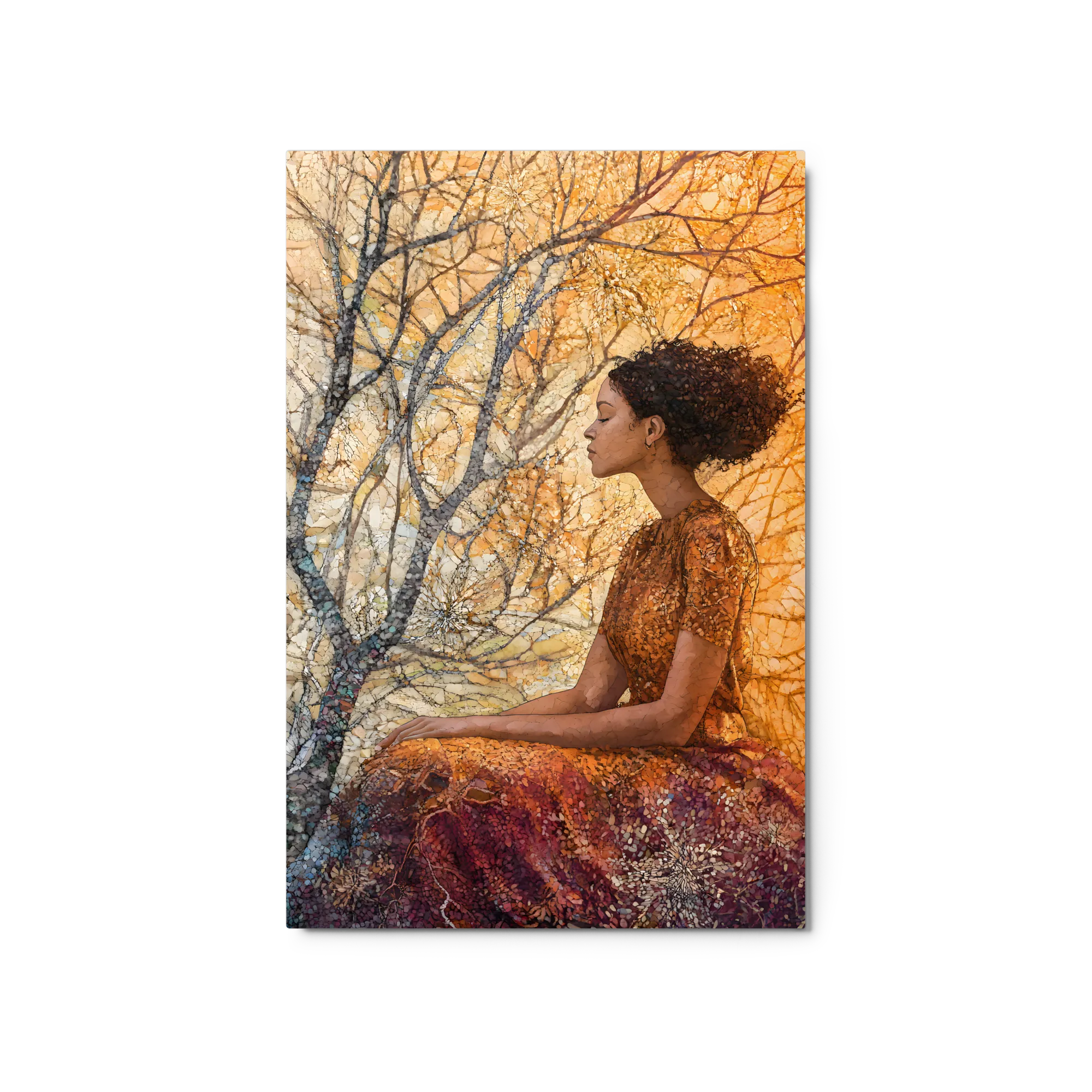 Autumn Contemplation 
 Canvas with White Frame