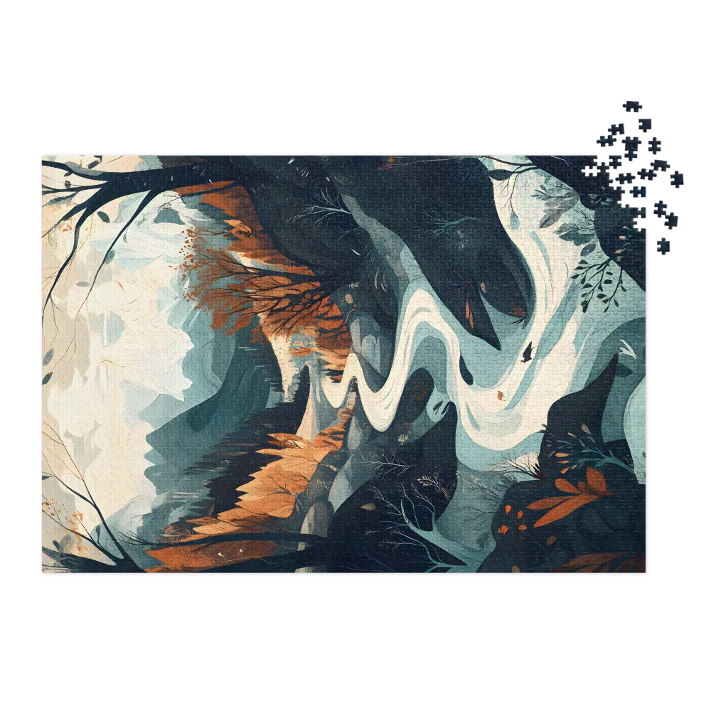 Serene Landscape with Winding River | Jigsaw Puzzle (252/520 pieces)