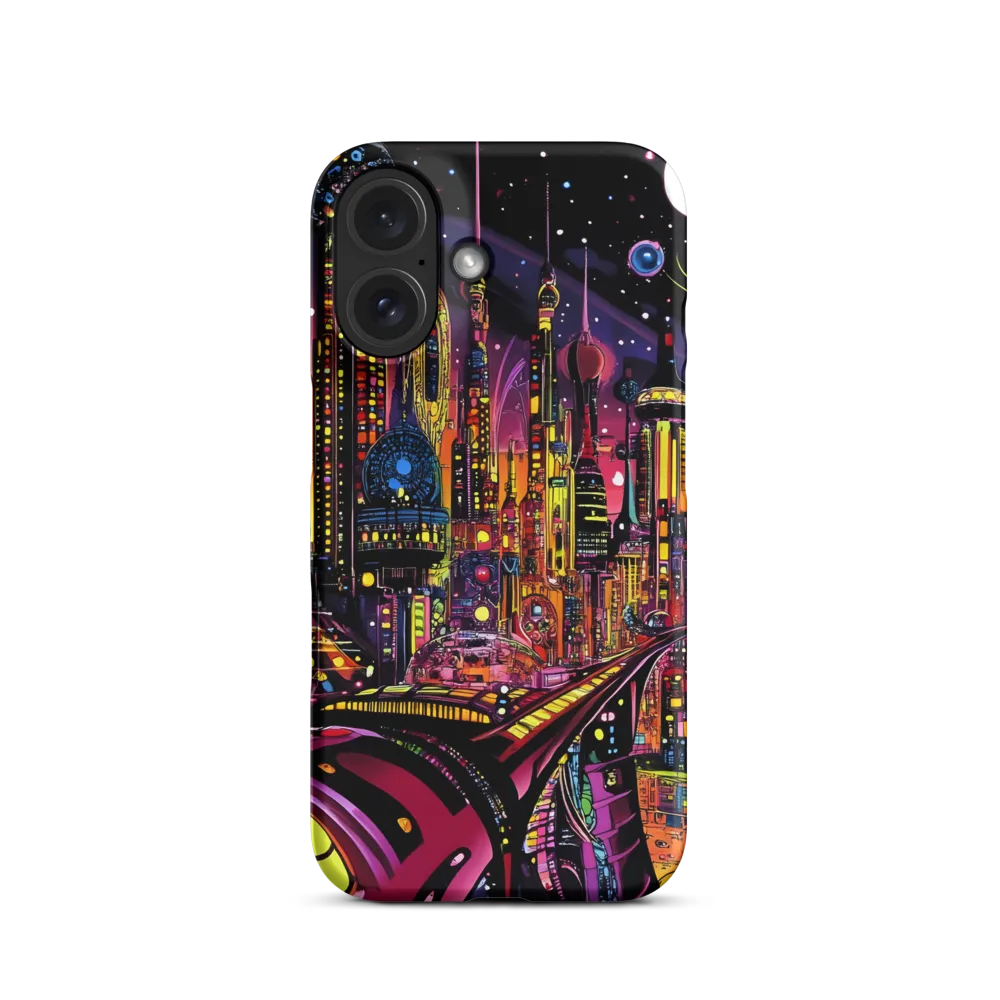 Neon Odyssey: A Journey Through Futuristic Realms | Phone Case