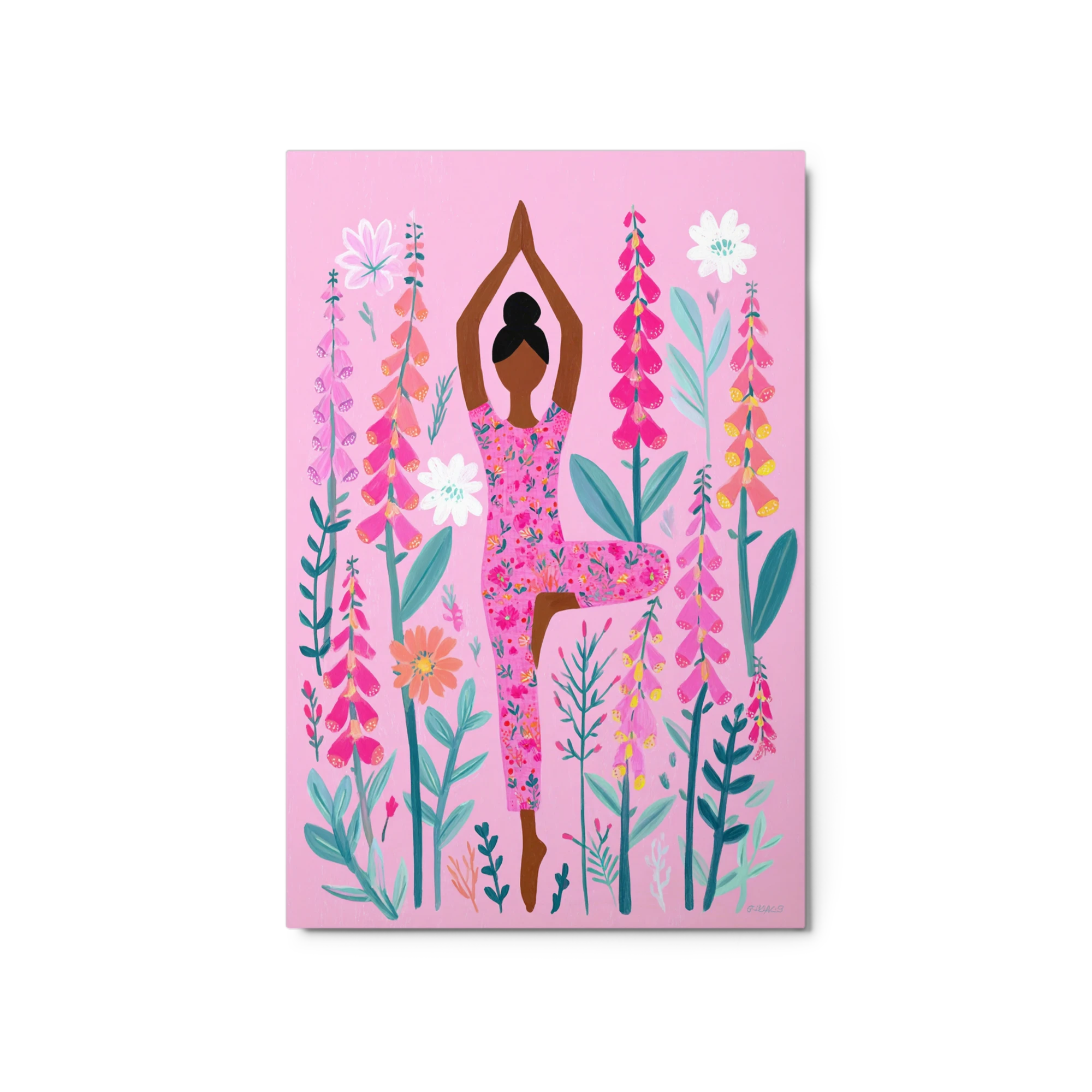 Tree Pose in Foxglove Garden