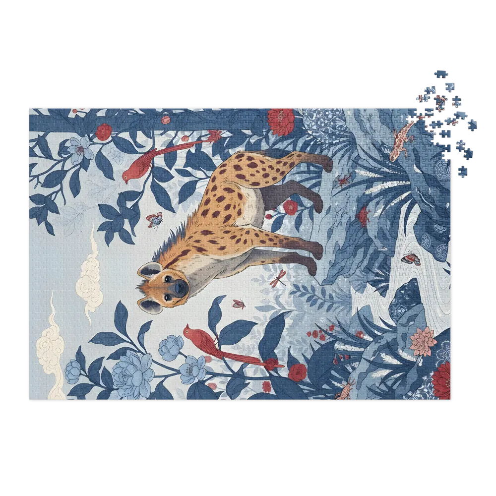 Hyena in the Blue Garden